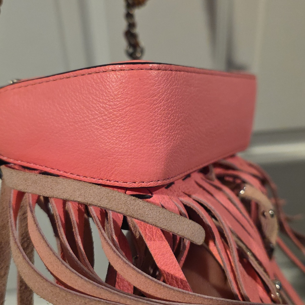 👜Coach 1941 Wild Tea Rose Fringe Dinky bag KISSLOCK INSIDE! - Picture 6 of 12